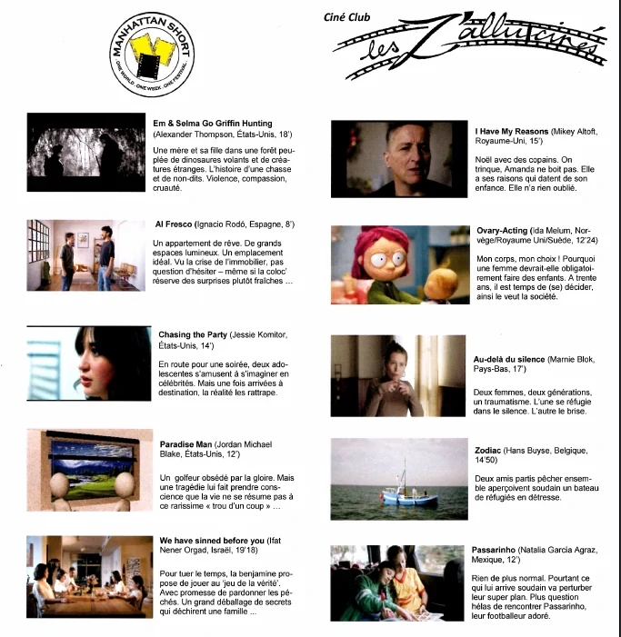 Présenattion des films par les Z'alluciné