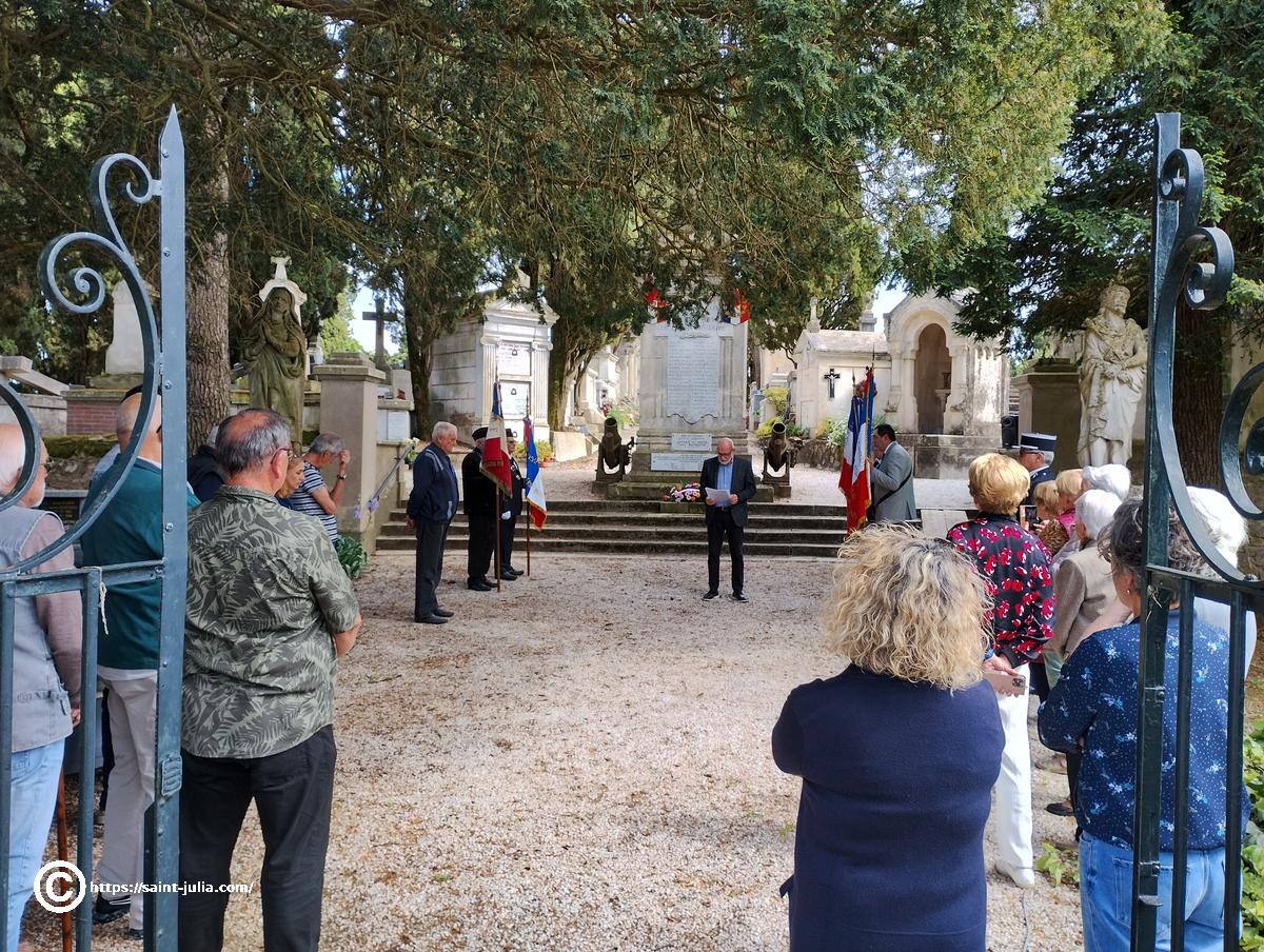 Christian Lagente fait un discours