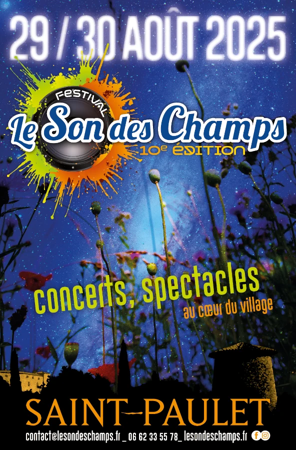 Affiche du festival Le son des champs