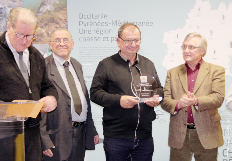 Christian Poussac est heureux, car l'investissement des chasseurs est remarquable et ce trophée est bien mérité.