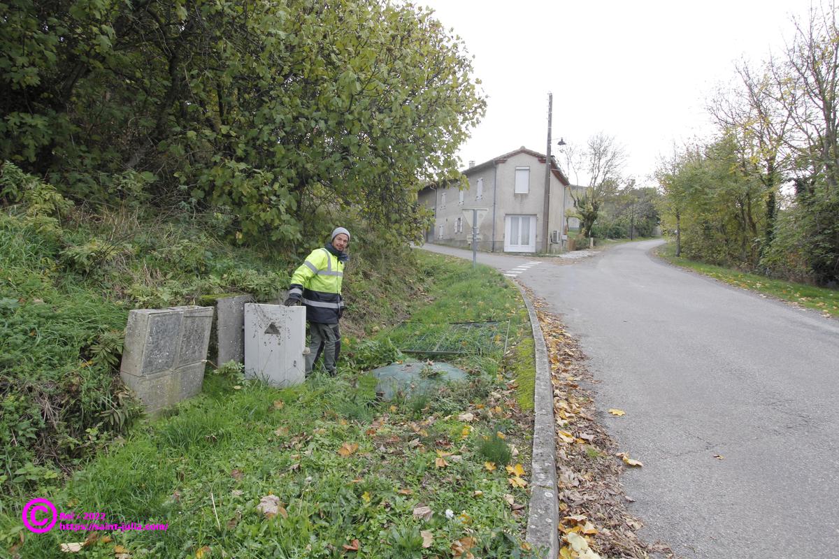 La station de pompage, reprend toute les eaux usées du nord ouest de Saint Julia