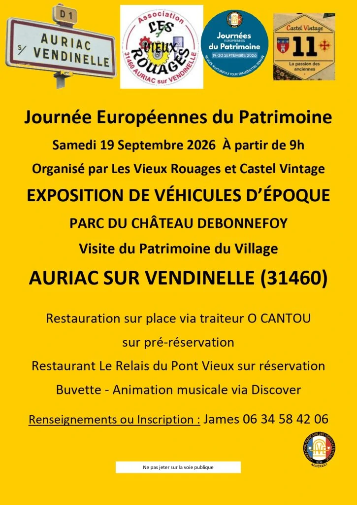 Véhicules d'époque à Auriac avec les vieux rouages Véhicules d'époque à Auriac avec les vieux rouages