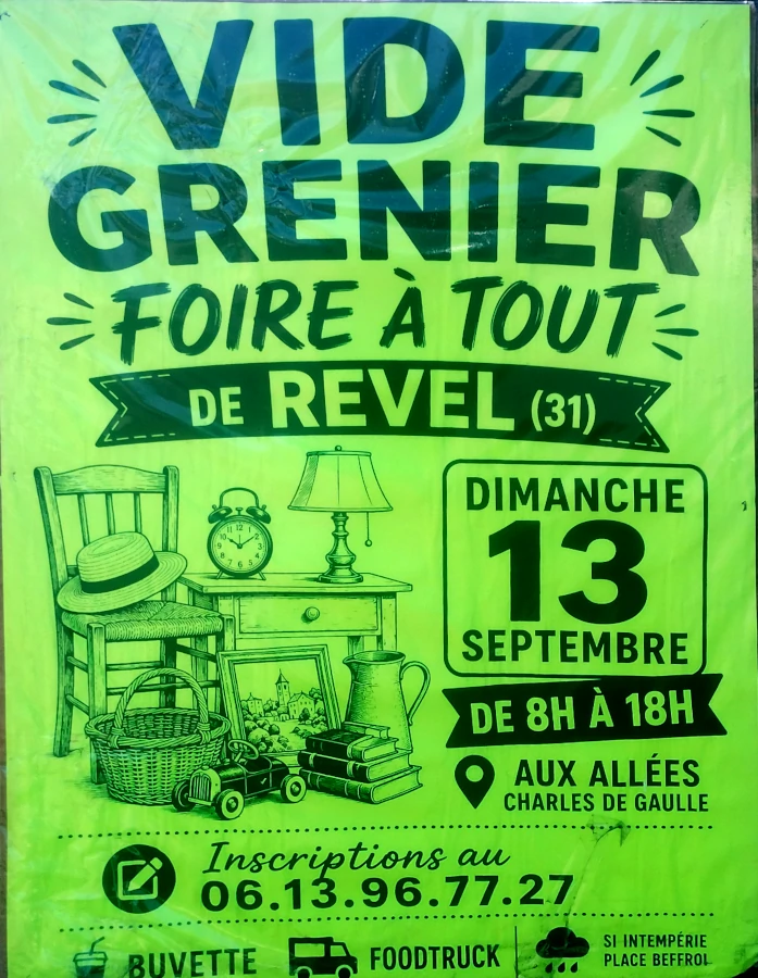Vide grenier à Revel Vide grenier à Revel